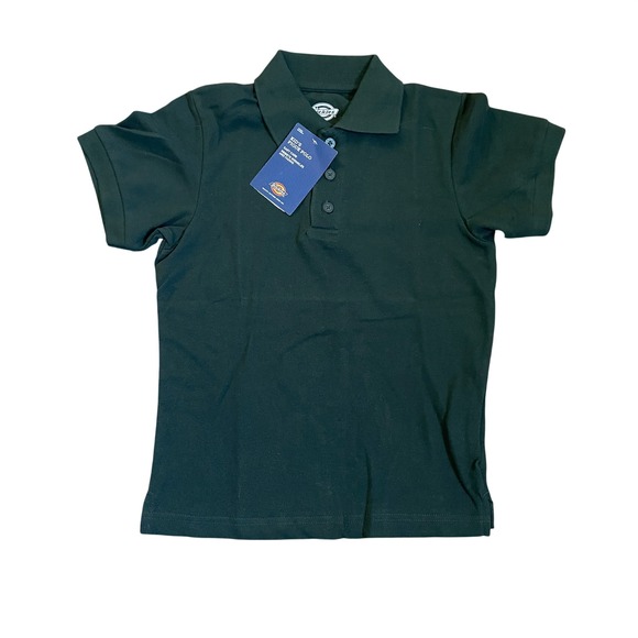 Dickies Other - NWT Dickies Kids Pique Polo sz Small Shirt Hunter Green Short Sleeve 8/10 Casual